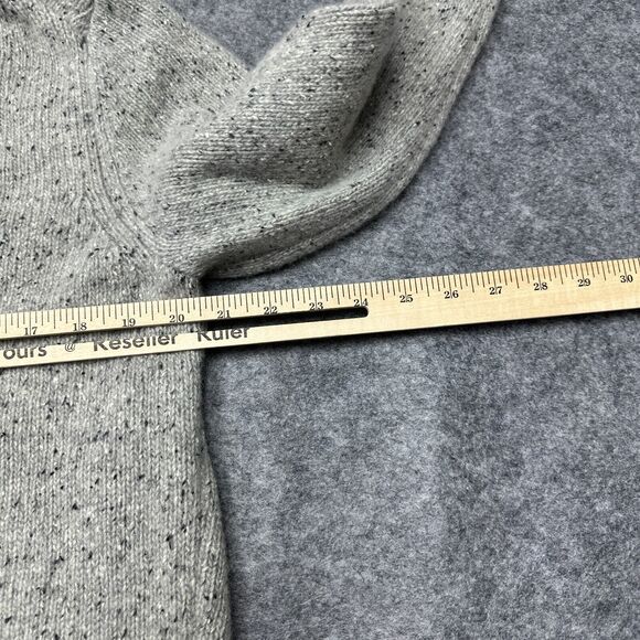 UNTUCKit Sweater Mens Large Grey 3 Button Lambswool Blend Cabincore Gorp Comfort - Picture 9 of 11